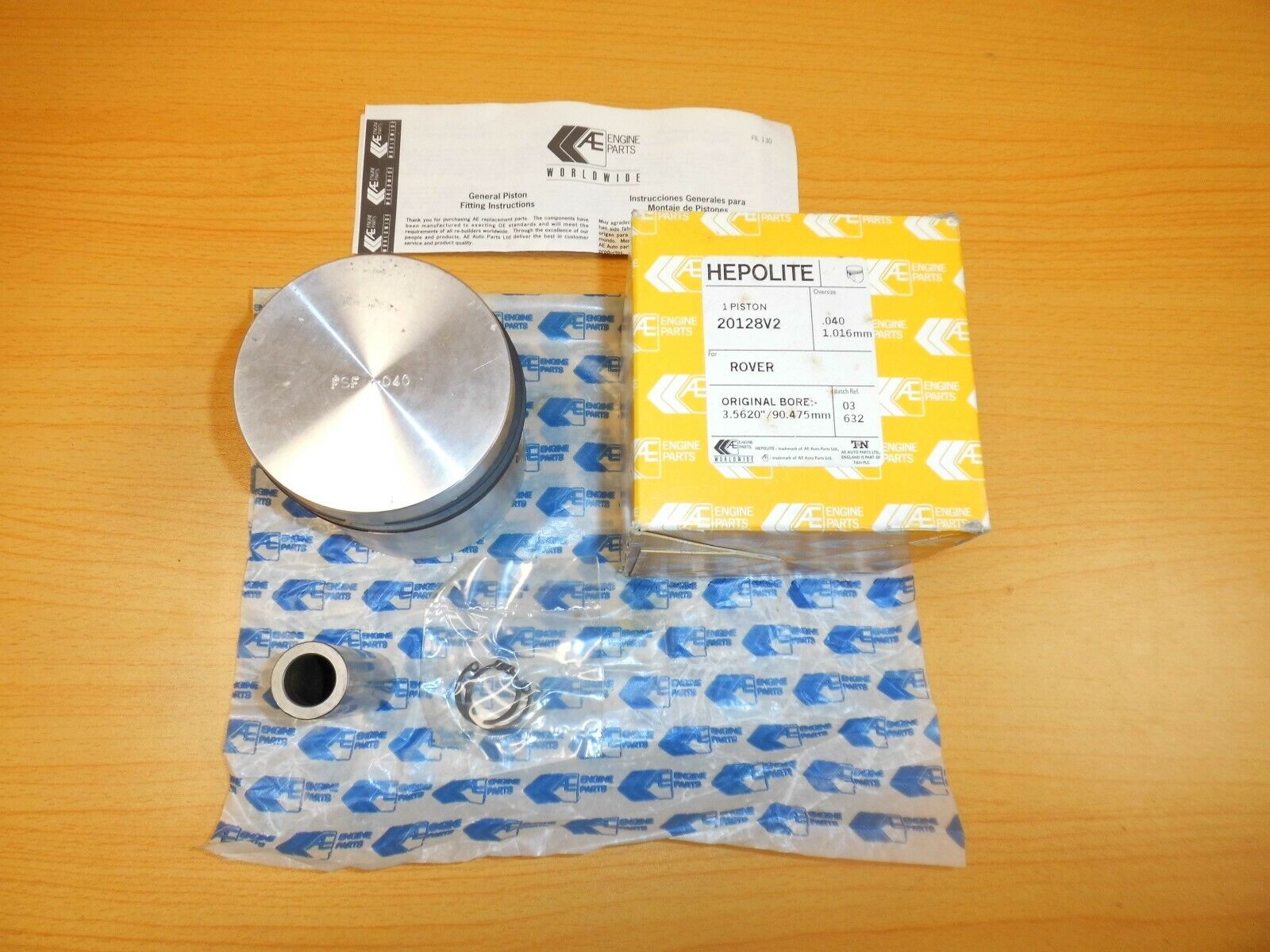 LAND ROVER SERIES 2, 2A, 3 -  2.25L PETROL PISTON .040" OVERSIZE RTC4188 040 AE