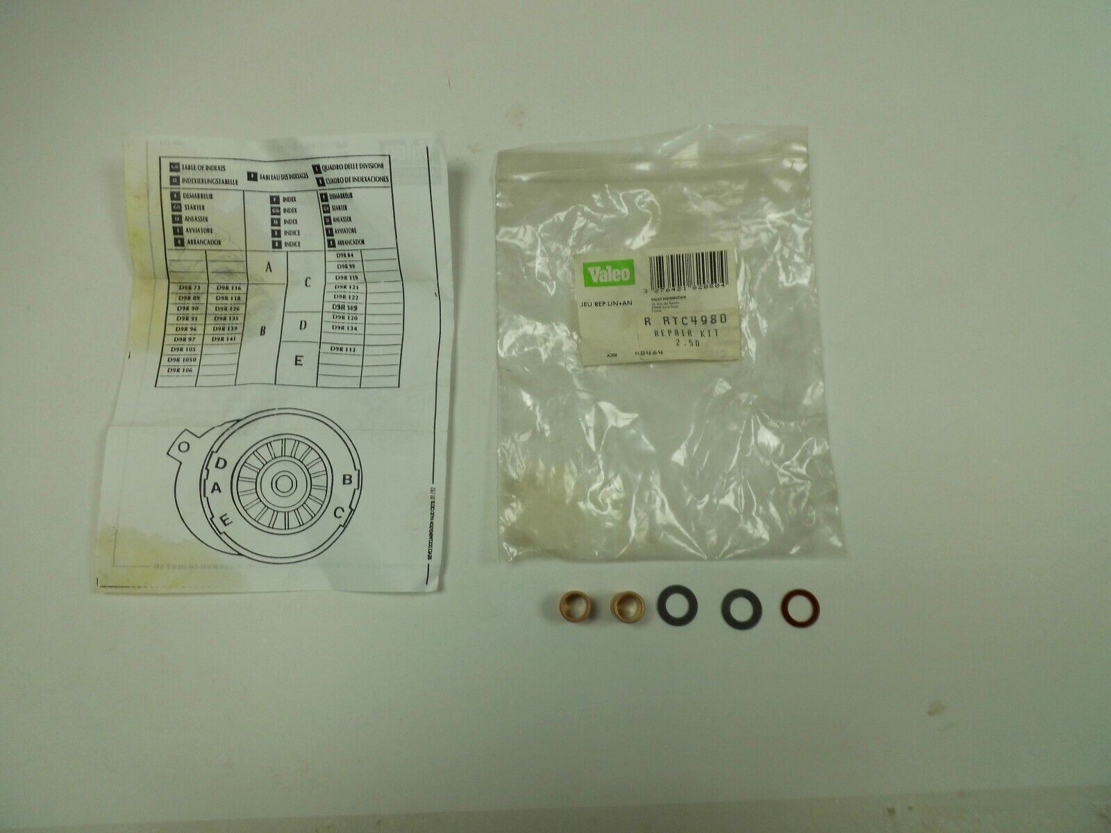 LAND ROVER DEFENDER STARTER MOTOR REPAIR KIT RTC4980 VALEO