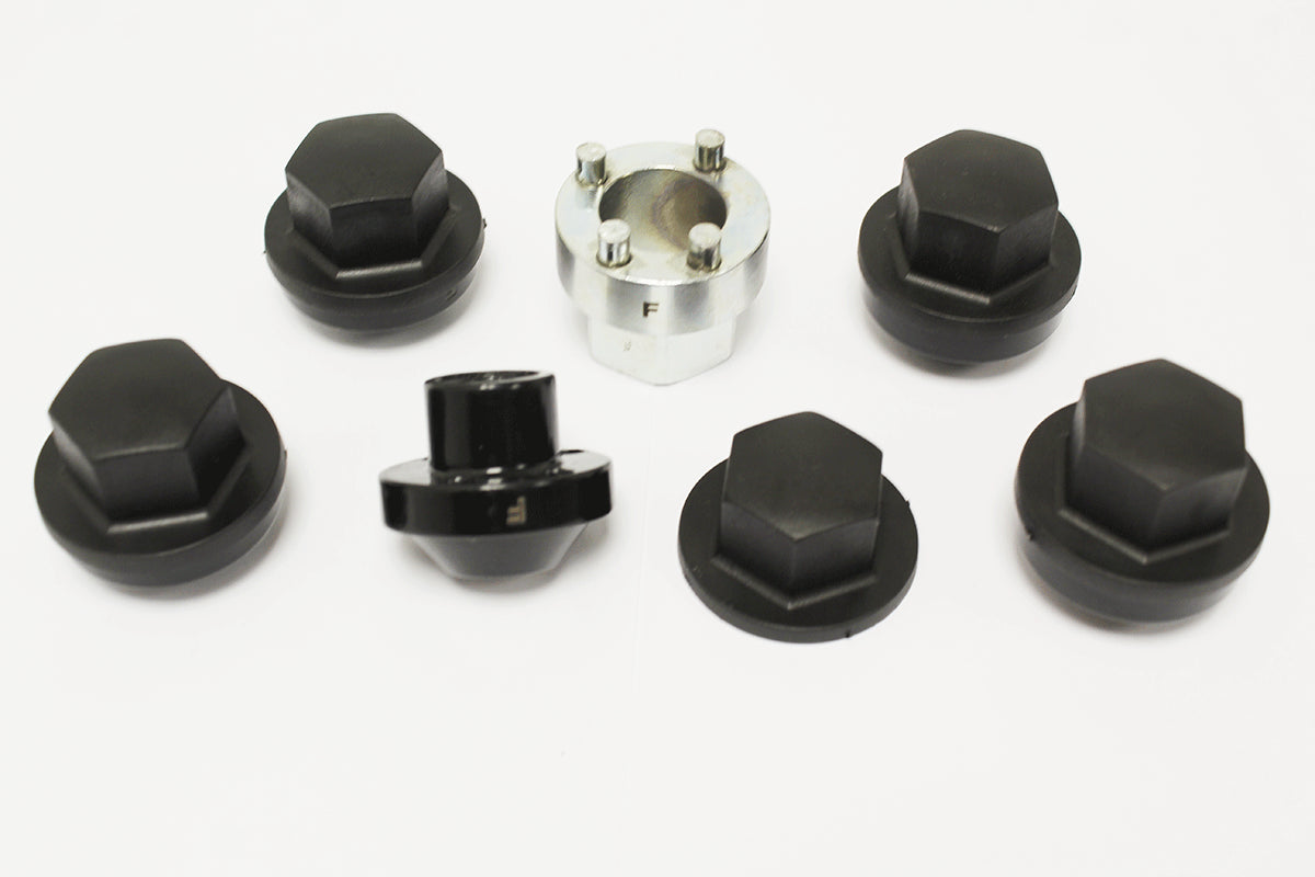 RTC9535 - KIT - WHEEL LOCKING - STEEL - SET OF 5 - Suitable for Discovery 1, All Defenders & Range Rover Classic From ALLMAKES