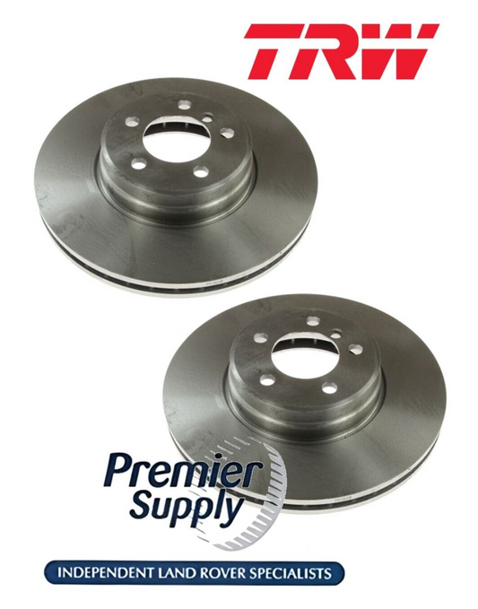 2 x FRONT VENTED COATED BRAKE DISCS RANGE ROVER L322 - 2002 to 2005 SDB000201