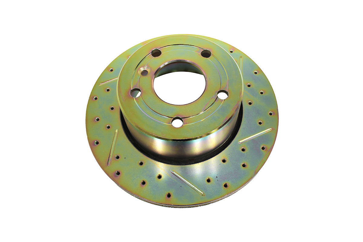 Front cross drilled and grooved vented brake discs for Discovery 2
