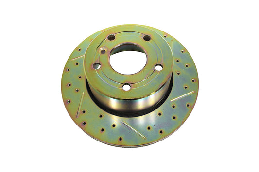 Front cross drilled and grooved vented brake discs for Discovery 2