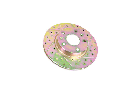 Front cross drilled and grooved vented brake discs for Freelander 1