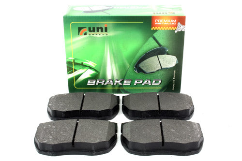 SFP500160 - BRAKE PAD SET FOR FRONT BRAKES - SOLID DISCS - NO SENSORS - Suitable for Defender 90 83-06, Discovery 1 From UNIBRAKES