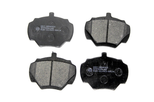 SFP500190 - BRAKE PAD SET FOR REAR BRAKES - LESS PINS AND CLIPS - Suitable for Defender 90 83-06, Defender 90 2007 Onwards & Discovery 1 From UNIBRAKES