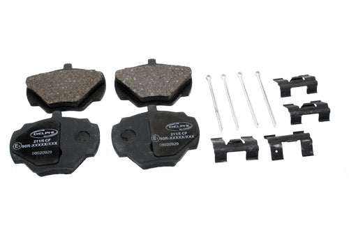 SFP500190G - BRAKE PAD SET FOR REAR BRAKES - LESS PINS AND CLIPS - Suitable for Defender 90 83-06, Defender 90 2007 Onwards & Discovery 1 From PR2 DELPHI