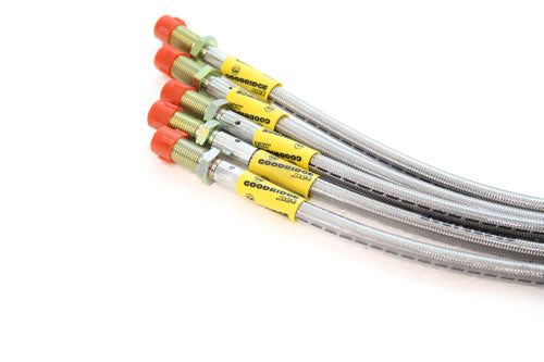 SLR0300-5P2 - GOODRIDGE +2" EXT BRAKE HOSE KIT D1 1989 TO 1992 5 LINE KIT From GOODRIDGE
