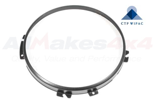 STC3018 - BEZEL - HEADLAMP - FRONT - BLACK - WITHOUT HEADLAMP LEVELING - Suitable for All Defenders From WIPAC