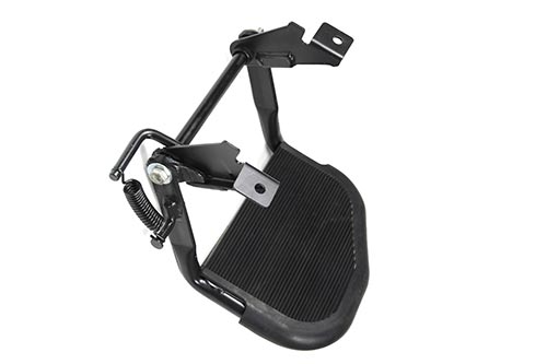 STC7632 - REAR FOLDING STEP - BLACK - RUBBER TOP - Suitable for All Defenders From ALLMAKES