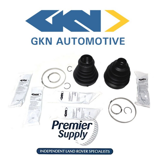 GKN RANGE ROVER L322 FRONT DRIVESHAFT INNER & OUTER CV JOINT BOOT KIT TDR000120