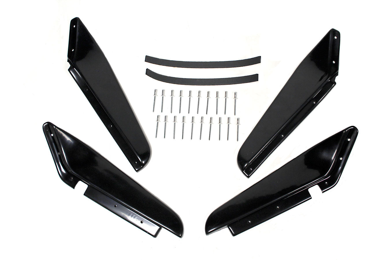 TF1131 - Mud deflectors set of 4 in paintable gloss plastic for Defender 110