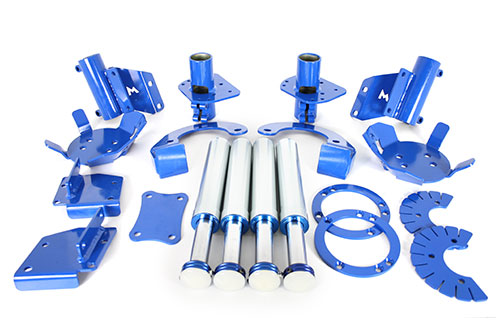 TF241 - 4" travel hydraulic bump stops Inc. front & rear mounting kits 90/D1/RRC