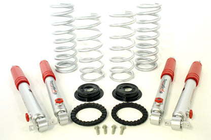 TF260 - 2" lift heavy load air to coil conv kit with +3" 4 Stg Adj shocks Discovery 2