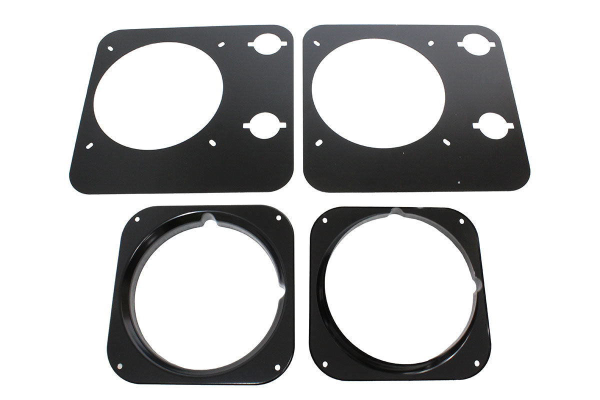 TF273 - TERRAFIRMA DEFENDER RETRO HEADLAMP BEZELS PLAIN (PAIR) From TERRAFIRMA