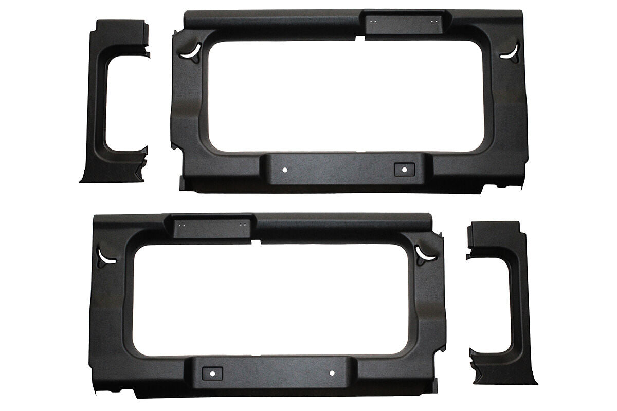 TF2750 - DEFENDER 110SW BLACK REAR WINDOW TRIM PANELS WITH WINDOWS From TERRAFIRMA