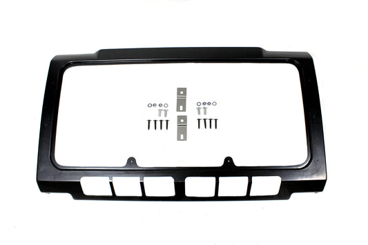 TF276 - Gloss black air con front panel with fixings complete kit for Defenders