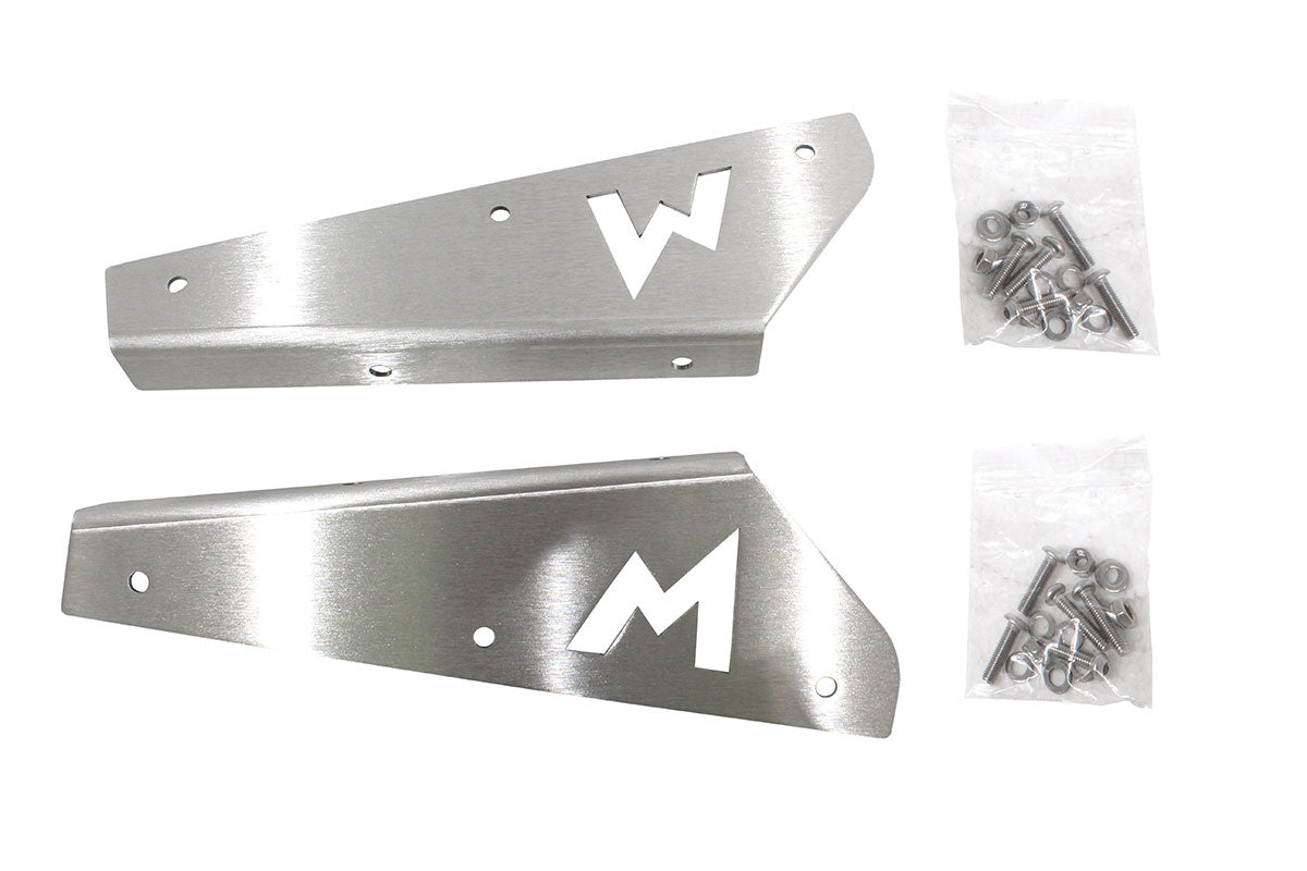 TF3010 - TERRAFIRMA STAINLESS STEEL MUDFLAP BRACKETS FRONT 90/110/130 (PAIR) From TERRAFIRMA