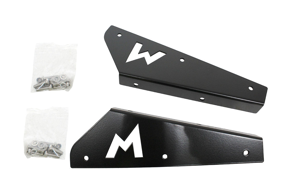 TF3010B - TERRAFIRMA STAINLESS STEEL MUDFLAP BRACKETS FRONT BLACK 90/110/130 (PA From TERRAFIRMA