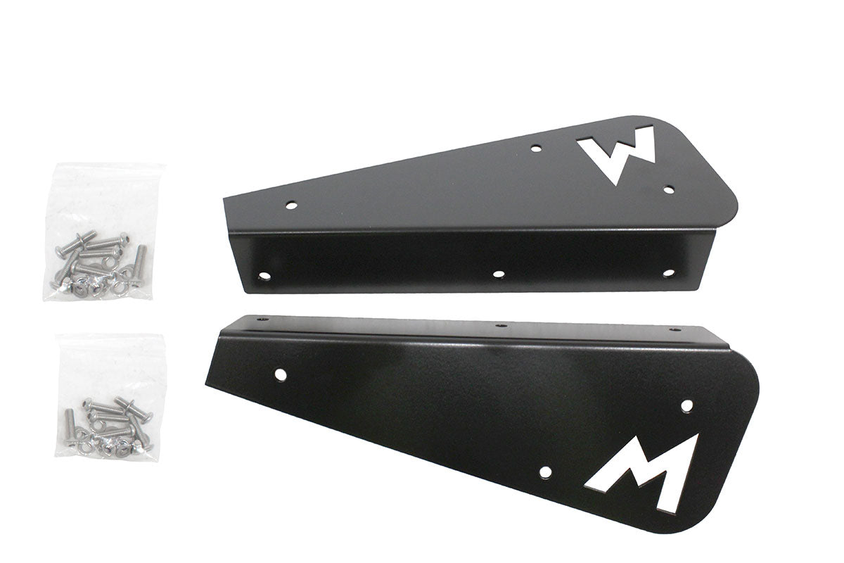 TF3011B - TERRAFIRMA STAINLESS STEEL MUDFLAP BRACKETS REAR 90 BLACK (PAIR) From TERRAFIRMA