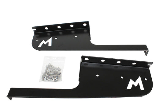 TF3012B - TERRAFIRMA STAINLESS STEEL MUDFLAP BRACKETS REAR 110/130 BLACK (PAIR) From TERRAFIRMA