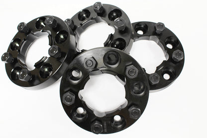 TF301B - 30mm black alloy wheel spacer set for DEF/D1/RRC