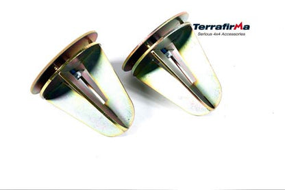 TF511 - Pair of rear coil spring dislocation cones for 110/130