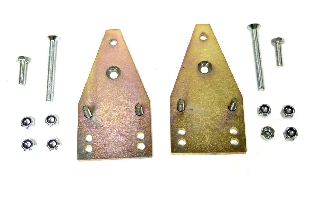 TF518 - Pair of 2" lower rear top shock mount relocators DEF/D1/RRC