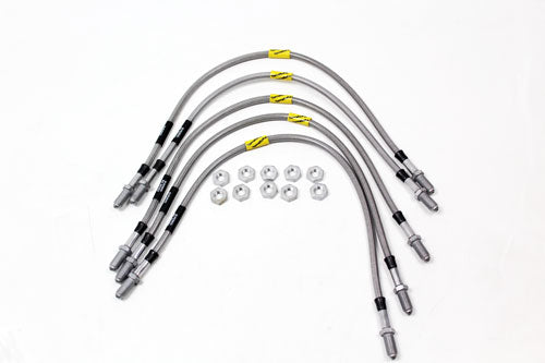TF646GD - 5 line 2 inch extended stainless steel brake hose kit Discovery 1 89-1992
