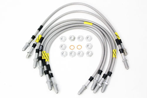 TF653GD - 6 line 2 inch extended stainless steel brake hose kit RR Classic 90-1992 ABS
