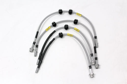 TF658GD - 4 line 2 inch extended stainless steel brake hose kit Freelander 2 06-2014
