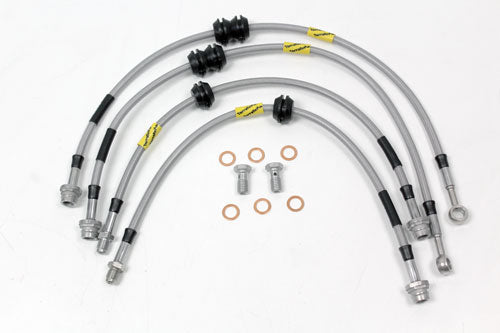 TF659GD - 4 line 2 inch extended stainless steel brake hose kit RR Evoque