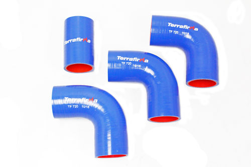TF720 - Blue silicone intercooler hose kit for Defender 200tdi