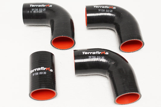 TF735 - Black silicone intercooler hose kit for Defender 200tdi
