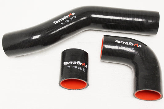 TF736 - Black silicone intercooler hose kit for DEF/D1/RRC 300tdi