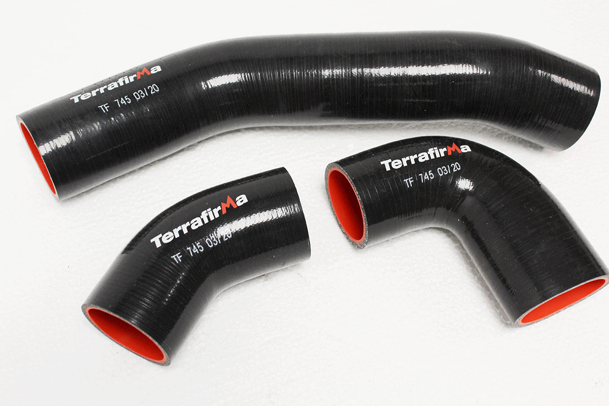 TF745 - Black silicone intercooler hose kit for Defender Tdci 2.2