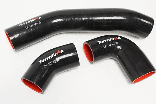 TF745 - Black silicone intercooler hose kit for Defender Tdci 2.2