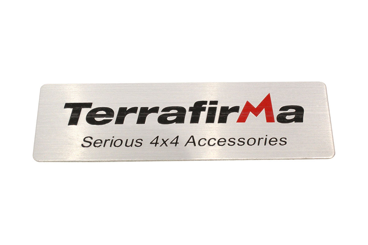 TF8050 - TERRAFIRMA METAL BADGE: SELF ADHESIVE   From TERRAFIRMA