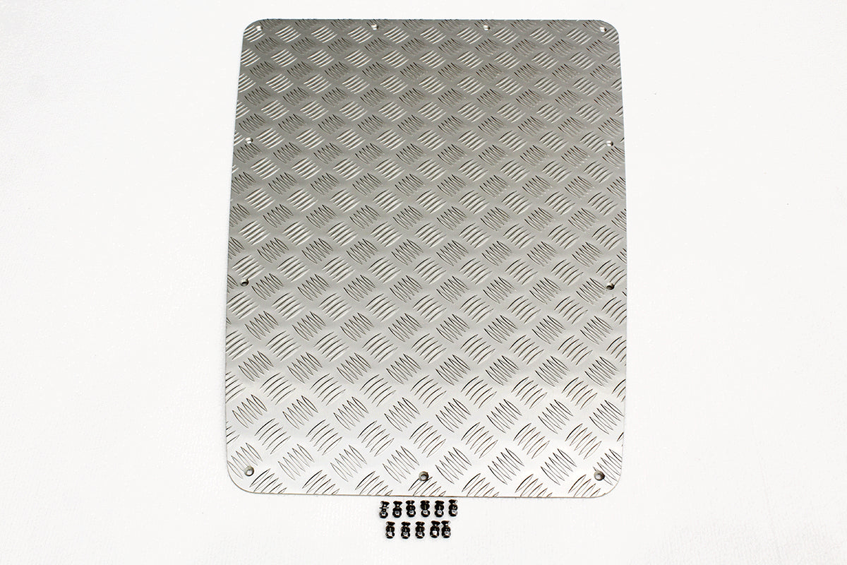 TF8200 - Silver bonnet chequer plate for Defenders up to 2007