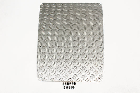 TF8200 - Silver bonnet chequer plate for Defenders up to 2007
