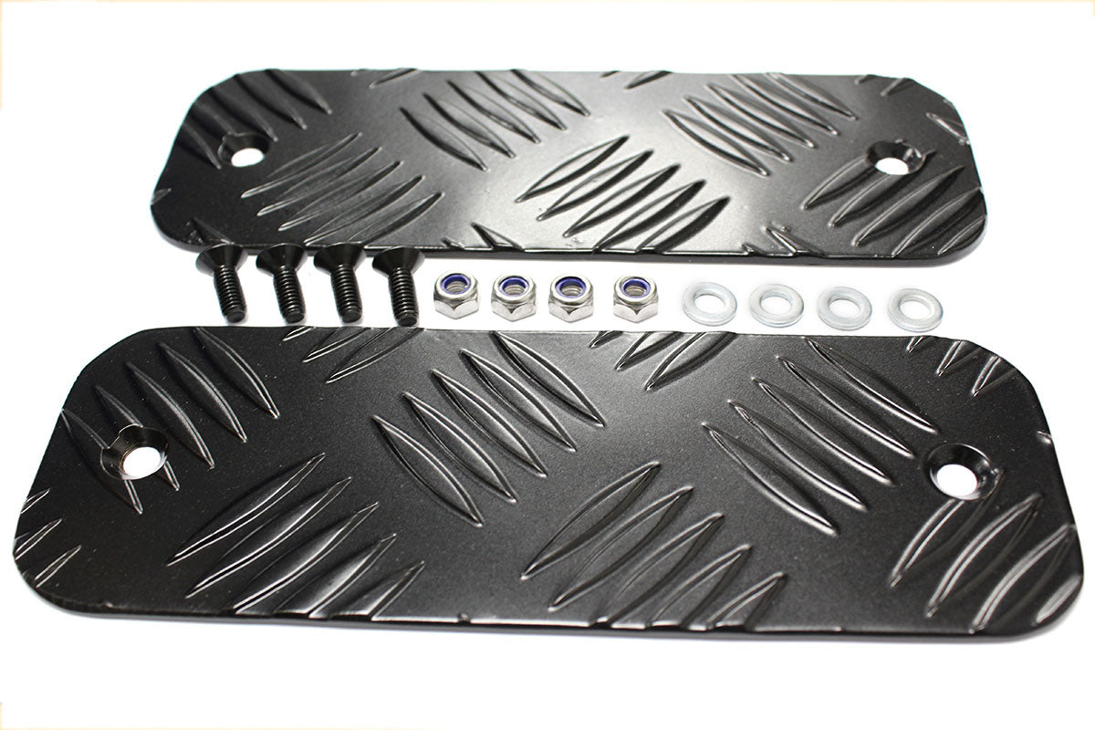 TF8203 - Black bumper chequer plates for Defenders