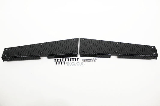 TF8205 - REAR CORNER CHEQUER PLATE KIT - BLACK - DEF 110 PRE-2007 From TERRAFIRMA