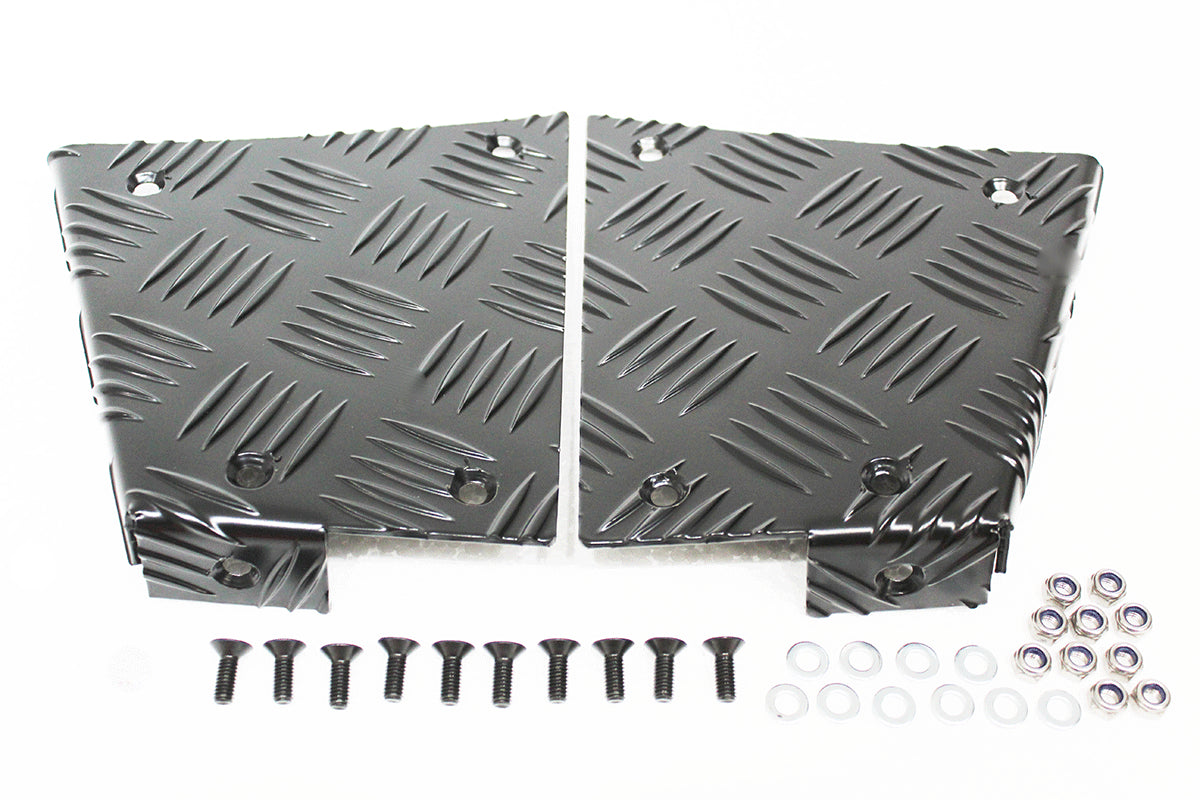 TF8207 - REAR CORNER CHEQUER PLATE KIT - BLACK - ALL DEF. 90 From TERRAFIRMA
