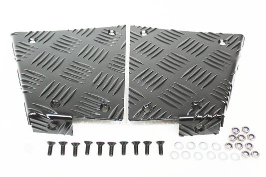 TF8207 - REAR CORNER CHEQUER PLATE KIT - BLACK - ALL DEF. 90 From TERRAFIRMA