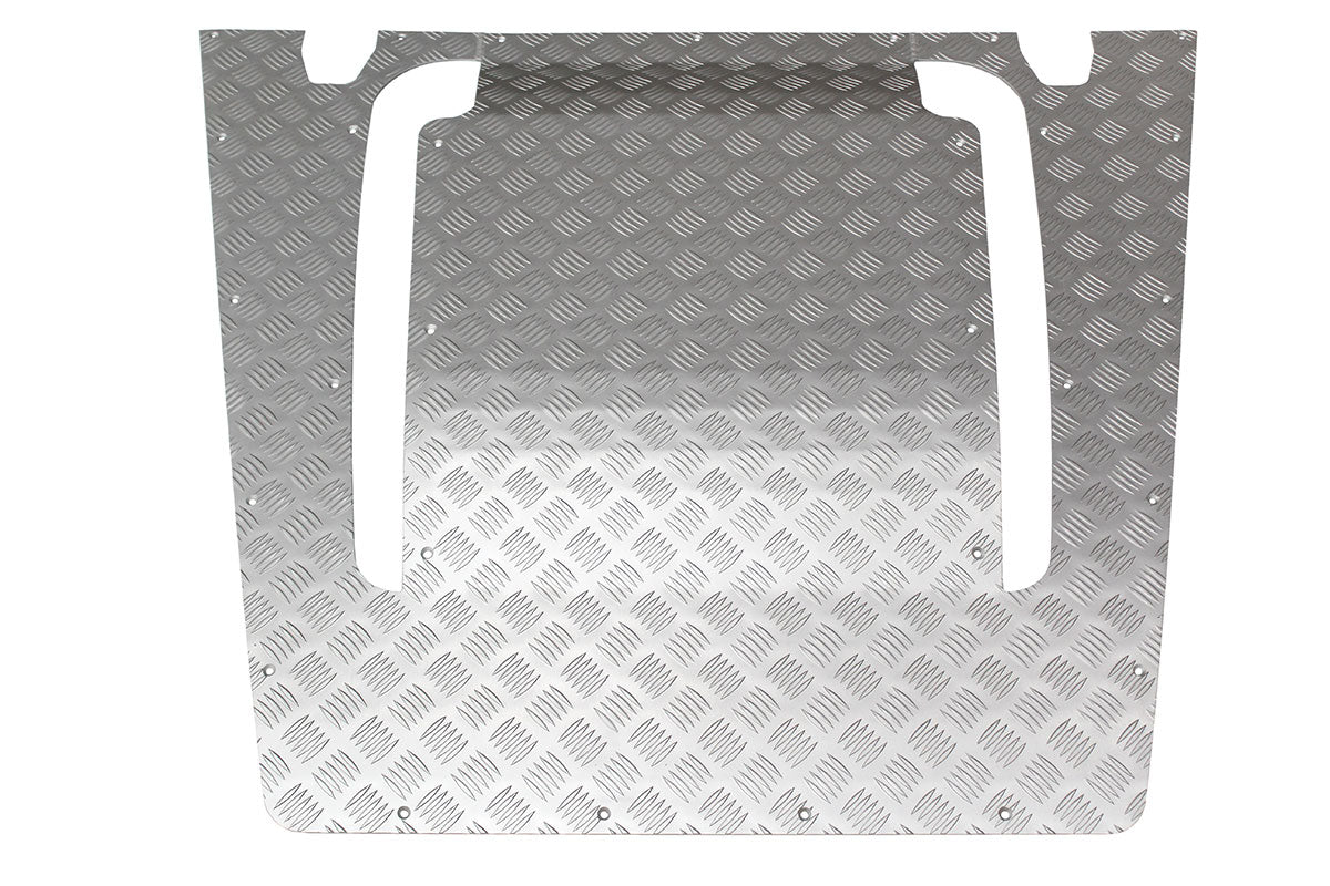 TF8210 - Silver 1 piece bonnet chequer plate for Defenders 2007 on