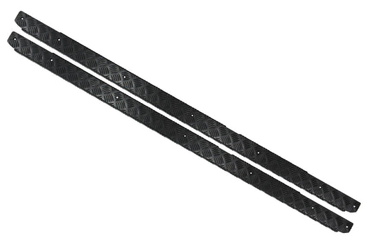 TF8222 - Silver chequer plate sills for Defender 110 SW & Double Cab