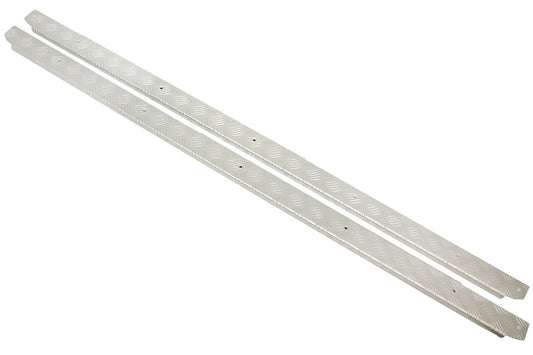 TF8223 - Black chequer plate sills for Defender 110 Hard Top
